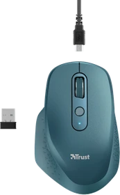Trust Ozaa Rechargeable Wireless Mouse blau, USB