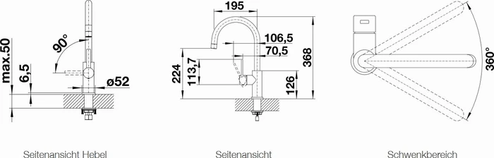 Blanco Candor HD edelstahl gebürstet