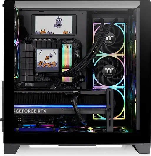 Thermaltake LCD Panel Kit 6.0" für Thermaltake View 390 Air/Thermaltake View 390 TG, Monitor Kit, Black