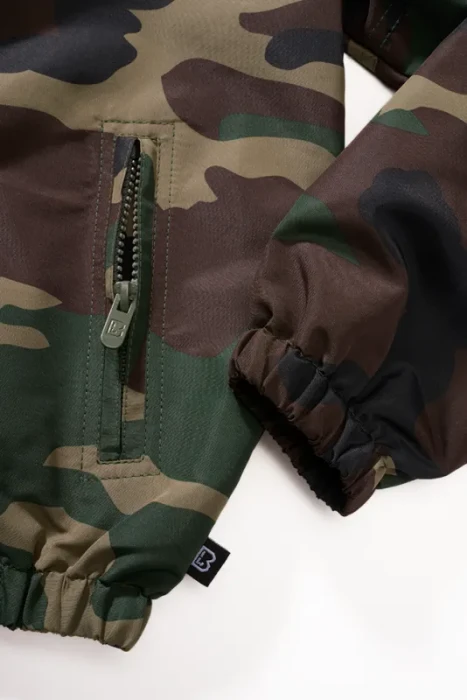 Brandit Windbreaker Summer Frontzip Jacke woodland (Junior)