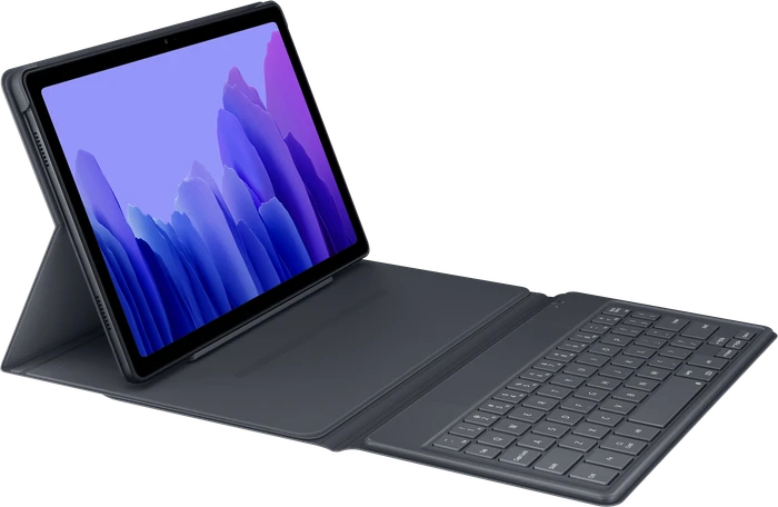 Samsung EF-DT500 Book Cover Keyboard für Galaxy Tab A7, grau, DE