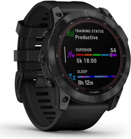Garmin Fenix 7X Sapphire Solar black dlc titanium/black