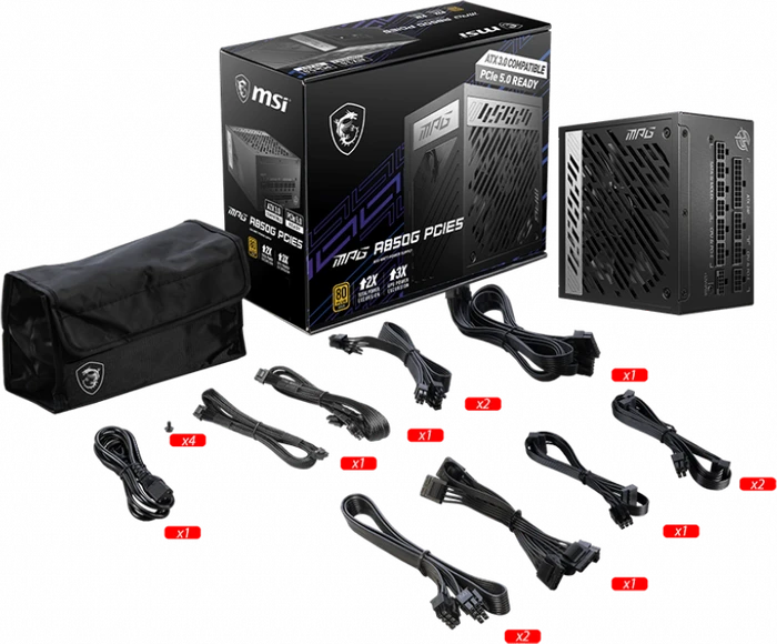 MSI MPG A850G PCIE5 850W, ATX 3.1
