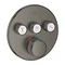 Grohe Grohtherm SmartControl Thermostat mit 3 Ventilen hard graphite gebürstet Vorschaubild