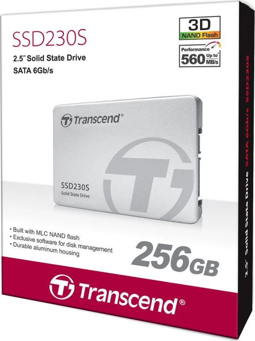 Transcend SSD230S 256GB, 2.5" / SATA 6Gb/s