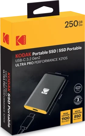 Kodak X210S, 250GB, USB-C 3.1