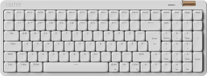Lofree Flow Lite100, Off-White, LEDs weiß, Kailh LOW PROFILE Specter, USB/Bluetooth, DE