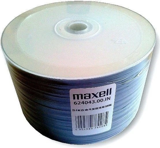 Maxell CD-R 80min/700MB, 52x, 50er Pack, printable, Shrink