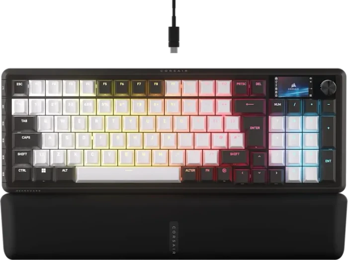Corsair Vanguard 96, schwarz/weiß, LEDs RGB, MLX Plasma, USB, UK
