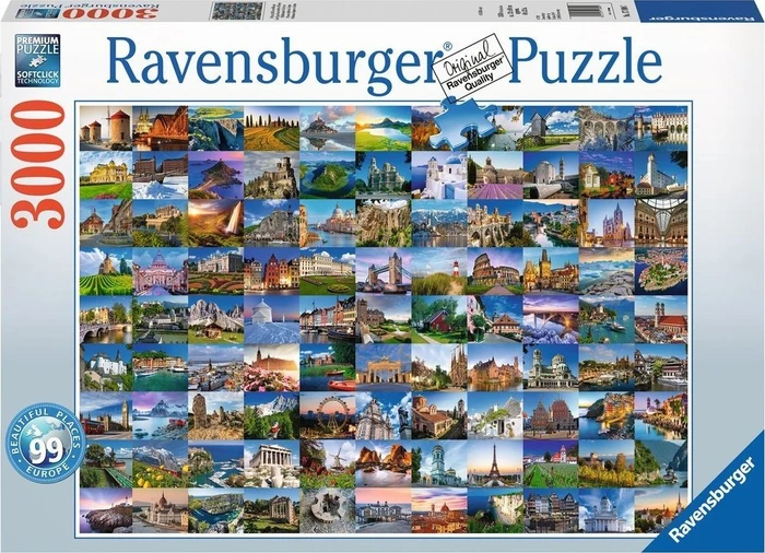 Ravensburger Puzzle 99 Beautiful Places in Europe