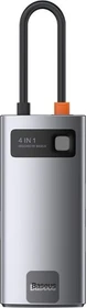 Baseus Metal Gleam 4-in-1 Hub, USB-C 3.0 [Stecker] (CAHUB-CY0G)