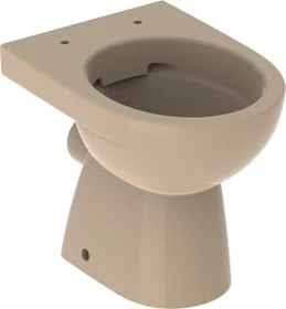 Geberit Renova Stand-WC Tiefspüler, Abgang horizontal, teilgeschlossene Form, Rimfree bahamabeige