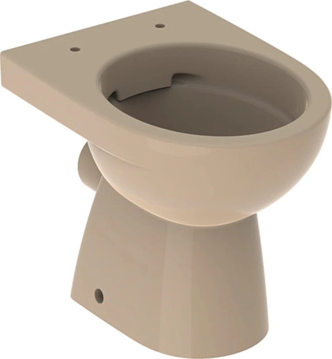 Geberit Renova Stand-WC Tiefspüler, Abgang horizontal, teilgeschlossene Form, Rimfree bahamabeige