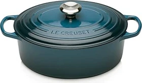 Le Creuset Signature Gusseisen Bräter oval 27cm 4.1l deep teal