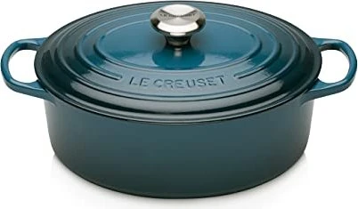 Le Creuset Signature Gusseisen Bräter oval 27cm 4.1l deep teal