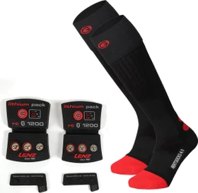 Lenz Heat Sock 4.1 Toe Cap inkl. Lithium Pack RCB 1200 Socken schwarz