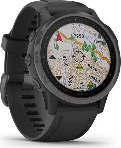 Garmin Fenix 6S Sapphire carbon grey dlc/black