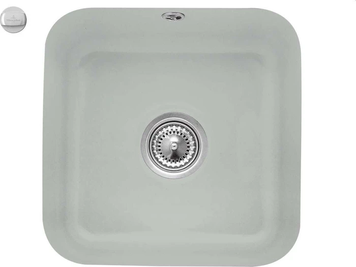 Villeroy & Boch Cisterna 50 Unterbau Becken mittig mit Ablauffernbedienung fossil