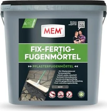 MEM Fix-Fertig-Fugenmörtel Schnellspachtel basalt, 12.50kg