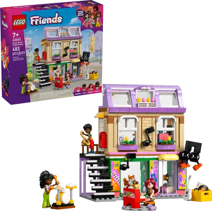 LEGO 42653 Friends Musikladen & Wohnung