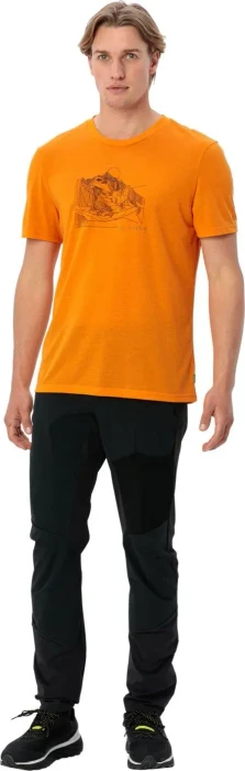 Vaude Tekoa III Funktionsshirt kurzarm kurkuma uni (Herren)