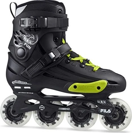 Fila NRK Fun Inline-Skate black/yellow/magenta (Junior)