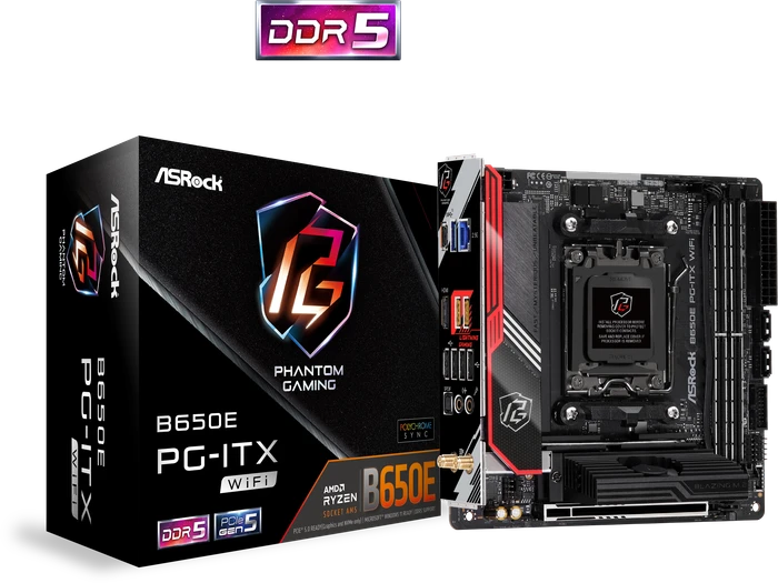 ASRock B650E PG-ITX WiFi (AMD AM5)