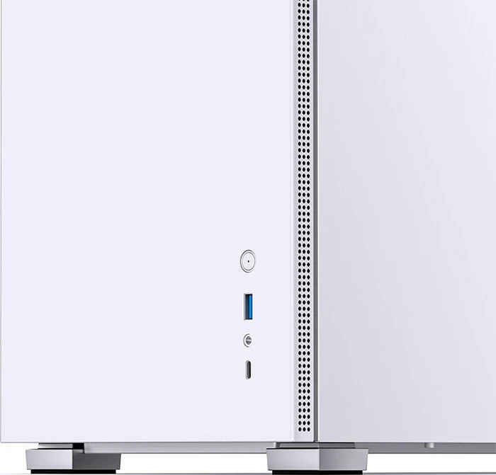 Jonsbo D41 Screen White, weiß, Glasfenster