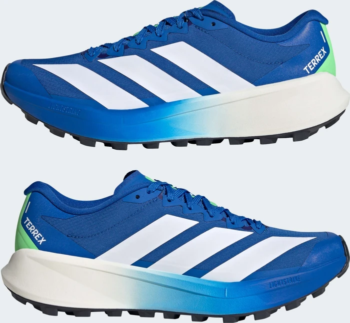 adidas Terrex Agravic 4 blue/cloud white/lime burst (Herren)
