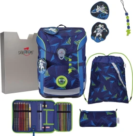 DerDieDas ErgoFlex Easy Exklusiv LED Moon Mission Schultaschen-Set, 5-tlg.