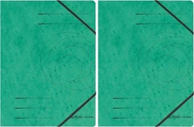 Herlitz Sammelmappe Colorspan mit Eckspanner, A4, grün, 5er-Pack