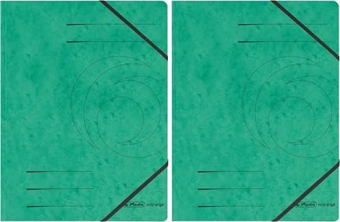 Herlitz Sammelmappe Colorspan mit Eckspanner, A4, grün, 5er-Pack