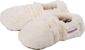 Warmies Slippies Deluxe Plush Fußwärmer creme