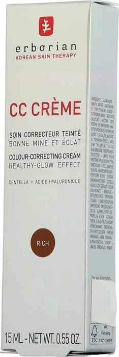 Erborian CC Crème Healthy-Glow Effect rich LSF30, 15ml