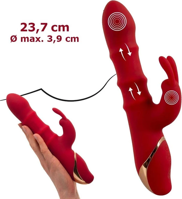 You2Toys Rabbit Vibrator with 3 moving rings