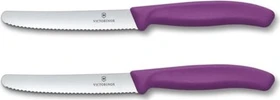 Victorinox Swiss Classic Tomaten- und Tafelmesser 11cm violett, 2 Stück