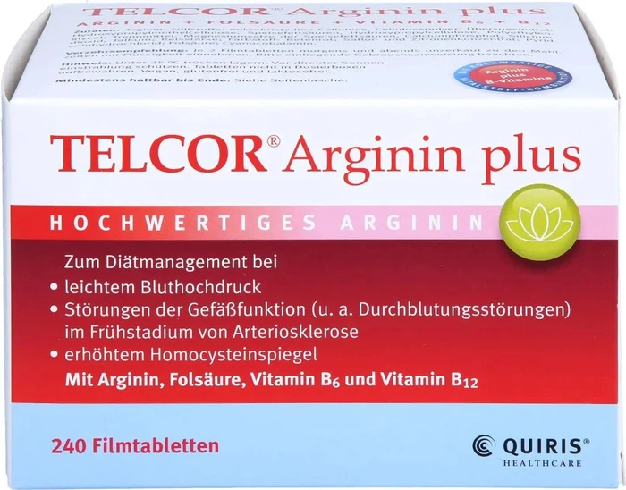 Telcor Arginin plus Filmtabletten, 240 Stück