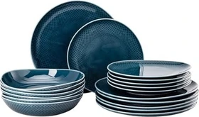 Rosenthal Junto Ocean Blue Porzellan Tafelservice, 18-tlg.