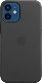 Apple Leder Case mit MagSafe für iPhone 12 Mini schwarz