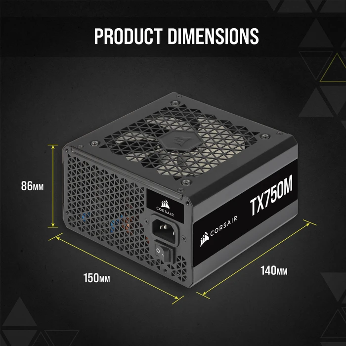 Corsair TX-M Series Modular 2021 TX750M 750W, ATX 2.4