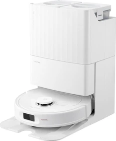 Roborock Qrevo Plus Saug-/Wischroboter weiß inkl. Absaug-/Reinigungsstation mit Wasseranschluss
