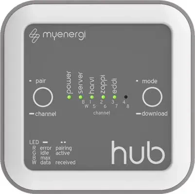 myenergi HUB Internetanbindung für zappi V2 Wallbox | Fernsteuerung per App | Software-Updates | Energieüberwachung Image