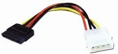 Diverse SATA-Stromadapter 4-Pin [IDE] auf 15-Pin [SATA]