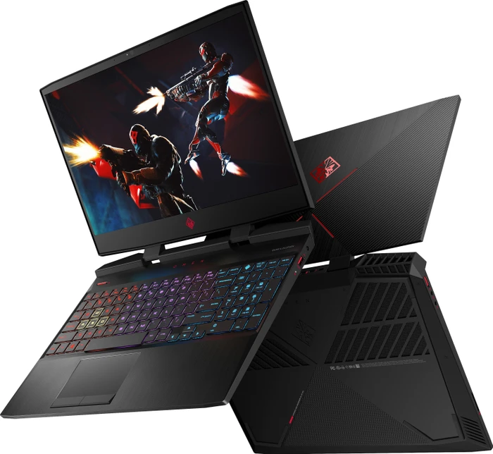 HP OMEN by HP Laptop 15-dc0005ng, Shadow Black, Core i7-8750H, 16GB RAM, 256GB SSD, 1TB HDD, GeForce GTX 1060, DE