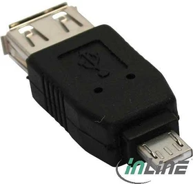 InLine Micro-USB Adapter, Micro-A Stecker auf Buchse A (31600)