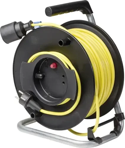 as-Schwabe Sicherheits-Gerätetrommel, Gerätetrommel, Schuko auf 1x Schuko, 25m, IP44, K35-N07V3V3-F 3G1,5 (12256)