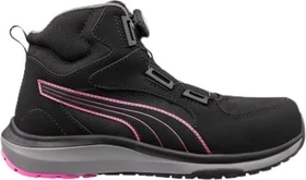 Puma Aspire Disc Mid S3S ESD Sicherheitsschuhe schwarz (Damen)