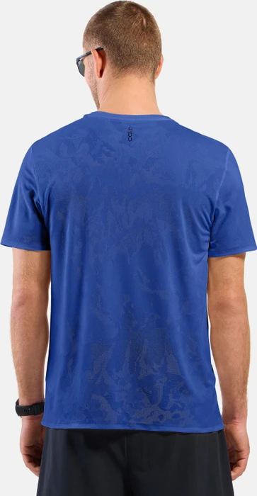 Odlo Zeroweight Engineered Chill-Tec Laufshirt kurzarm dazzling blue melange (Herren)