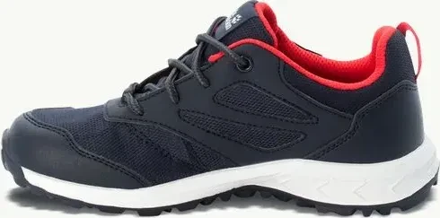 Jack Wolfskin Woodland Texapore Low night blue/red (Junior)