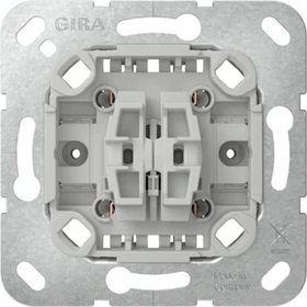 Gira Einsatz Wipptaster 10A 250V Wechsler 2fach ohne Befestigungskrallen